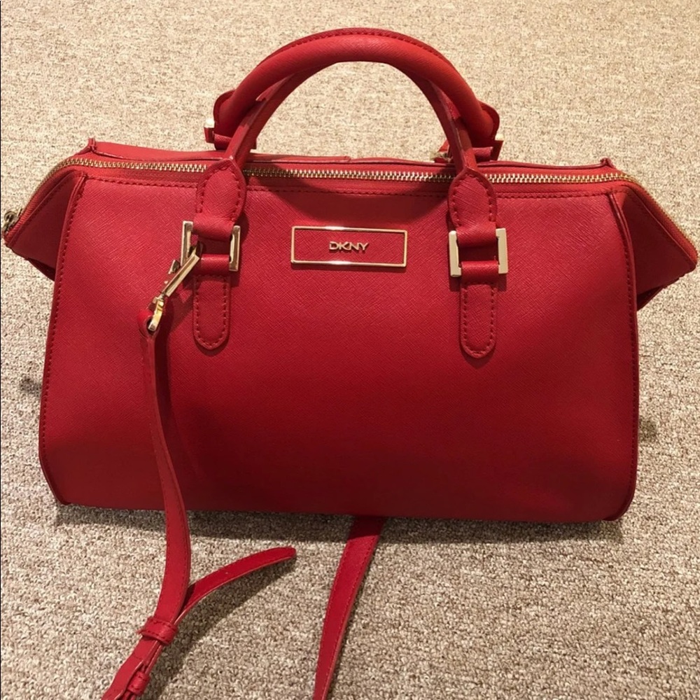 DKNY red purse